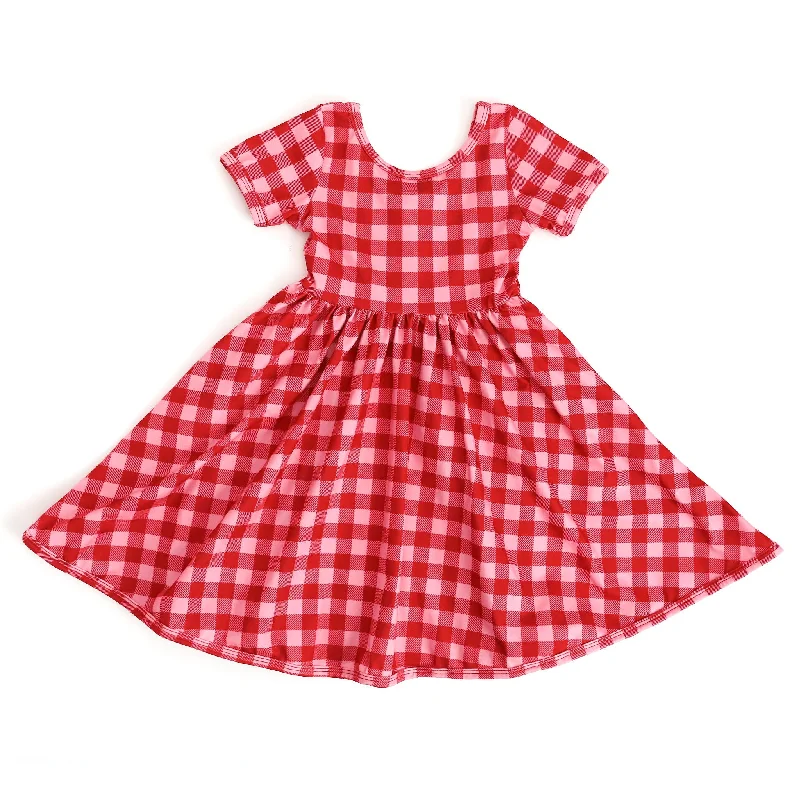 Cheap Women's Clothing Online Valentine's Gingham Everyday Dress