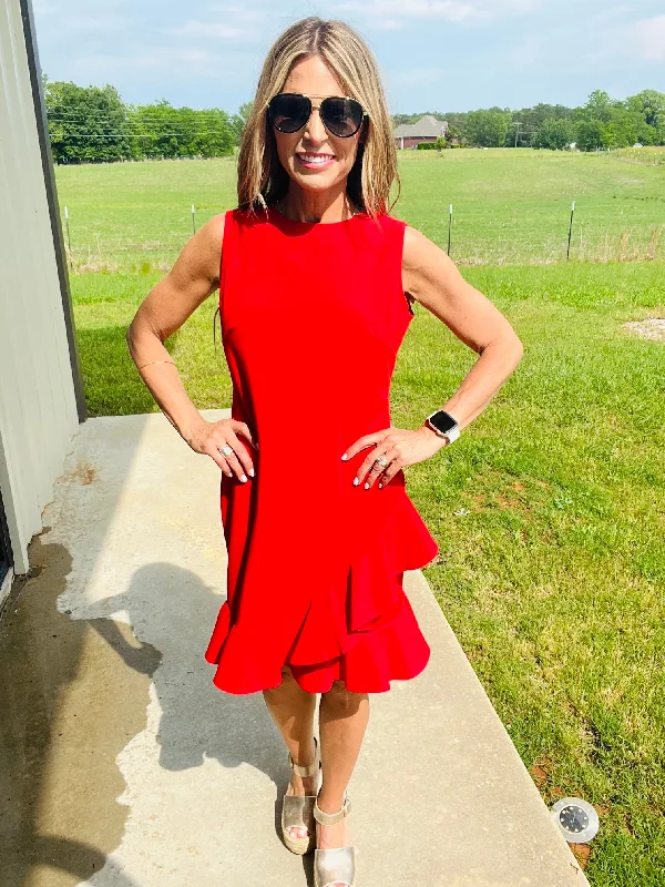 Wardrobe Upgrade RED COSTA GIRL DRESS--LAST CHANCE SALE