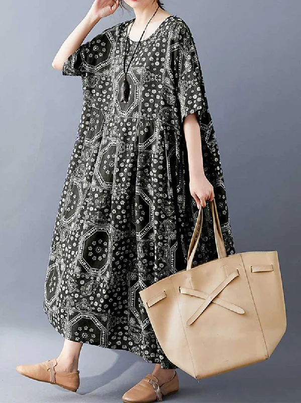 Women's Evening Wear Easy To Find Printed Smock Dress