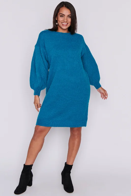 Outfits For Girls Cozy Harbour Blue Knit Dress