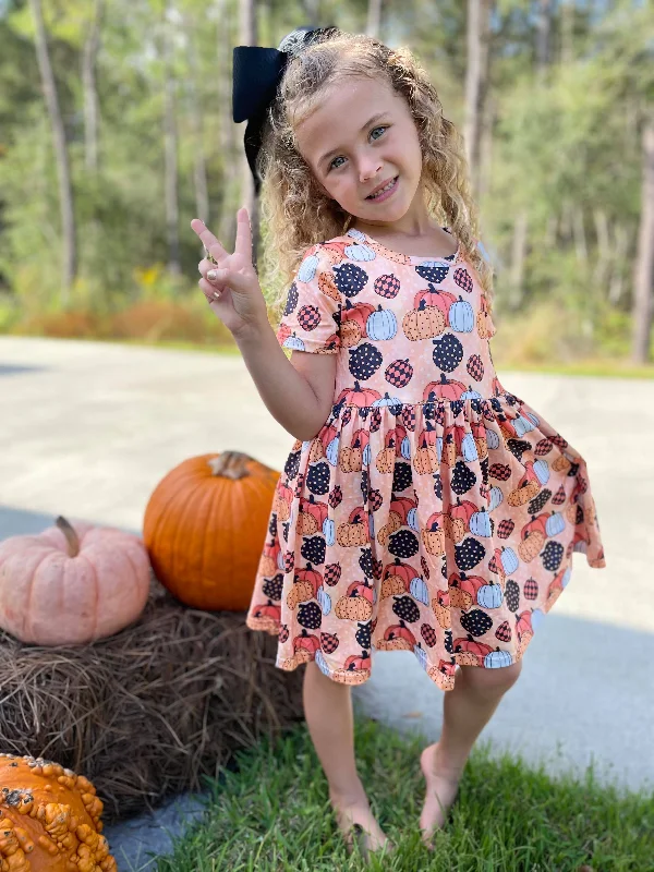 Hot Trends ORANGE PUMPKIN DRESS