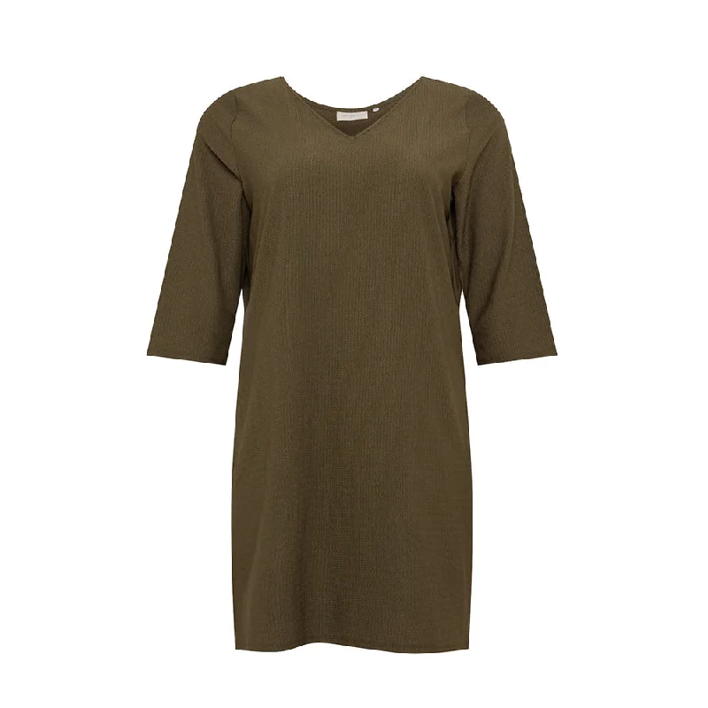 Women's Vacation Garments Women's Plain Solid Dress,Olive