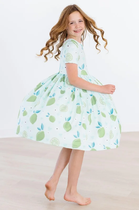 Modern Women's Clothes Key Lime Cutie S/S Pocket Twirl Dress