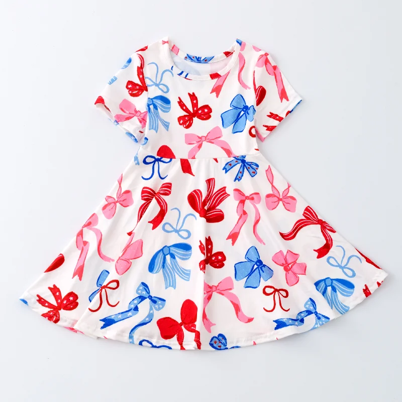 Women's Loungewear Clothes PATRIOTIC BOW DRESS