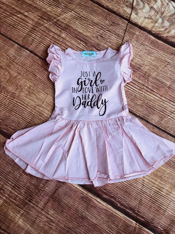 Chic & Cozy Apparel JUST A GIRL IN LOVE WITH HER DADDY DRESS