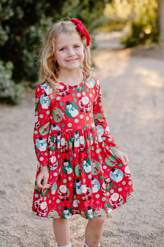 Relaxed Style SANTA AND FRIENDS DRESS