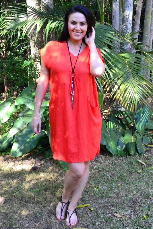 Chic Casual Wardrobe Essentials Orange Willow Tunic Dress