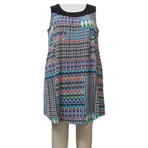 Online Boutique Clothing Azure Tribal Stephanie Cover Up Dress Women's Plus Size Dress