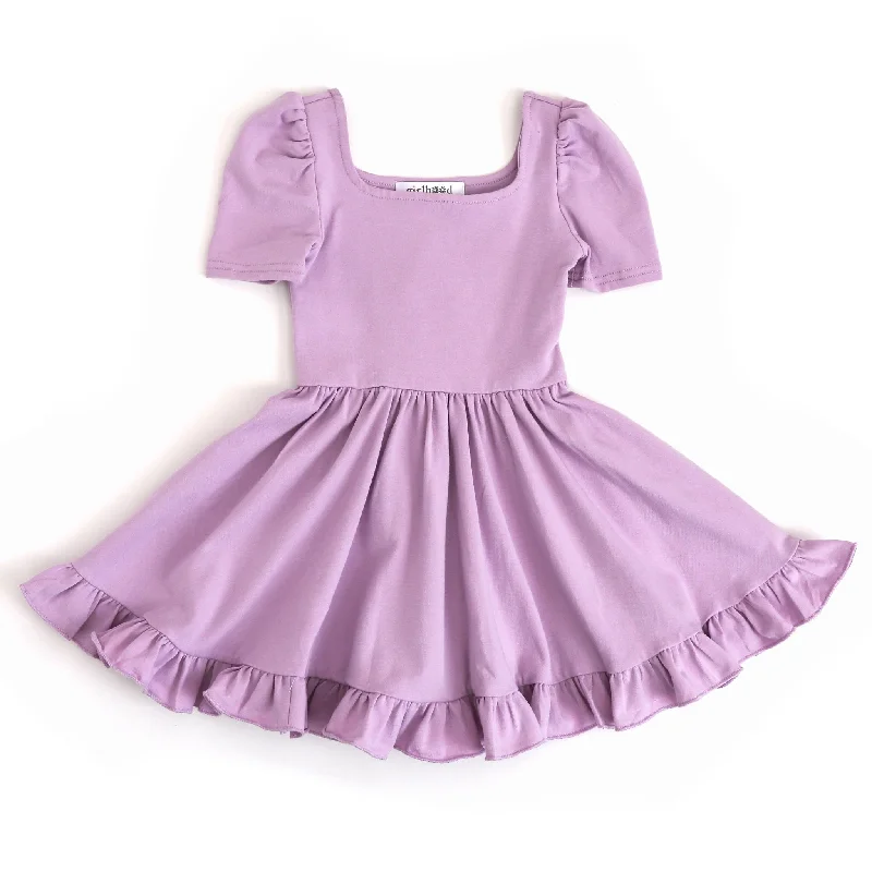 Women's Evening Clothing Lavender Mod Twirl Dress