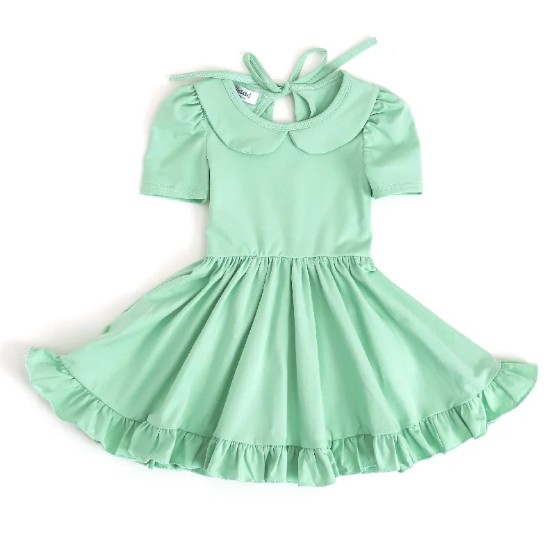 Classic Clothes For Women Mint Green Twirl Dress