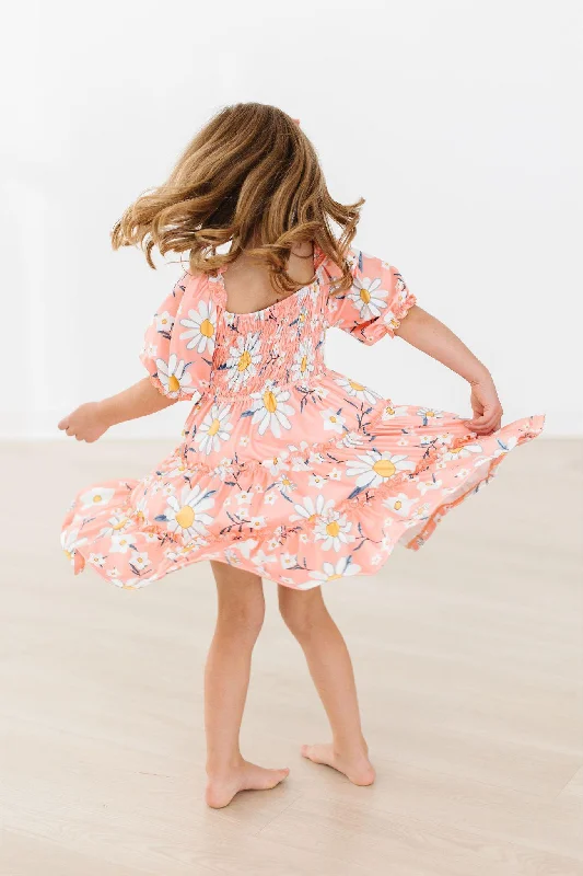 Sale Clearance Daisy Darling Smocked Ruffle Dress