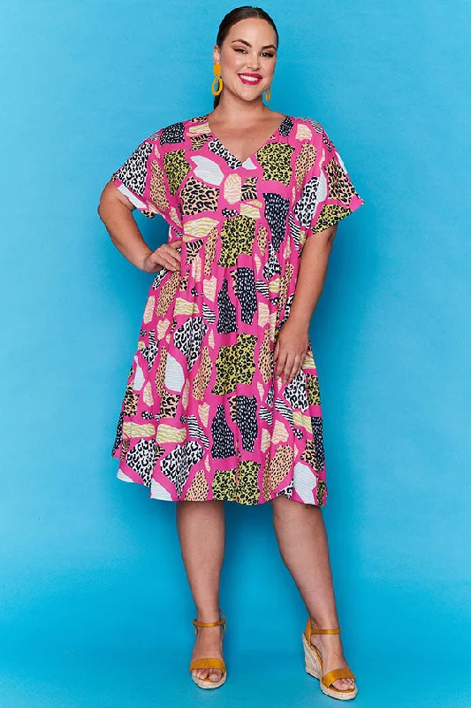 Casual and Comfortable Outfits Charlotte Pink Safari Dress