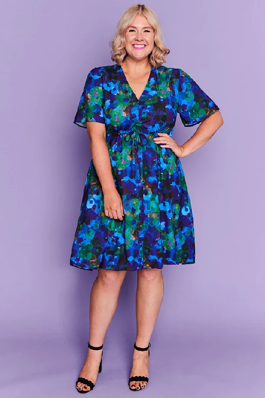 Plus-Size Women's Clothing Siena Midnight Garden Dress