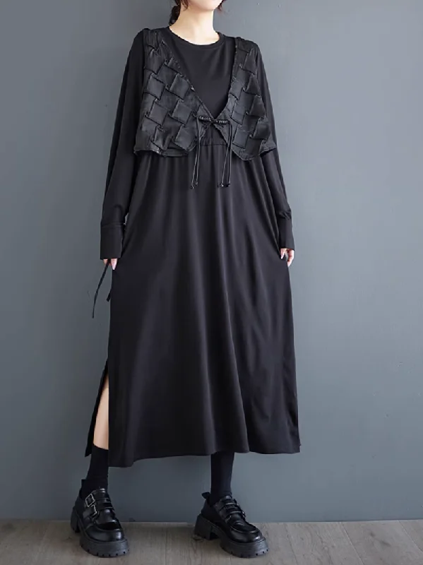 Designer Women's Fashion Online Women’s Comfy Chic Winter Fashion Jacket Style A-Line Dress