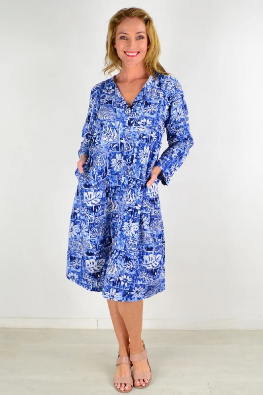 Extreme Clearance Deals Helens Hawaii Linen Tunic Dress