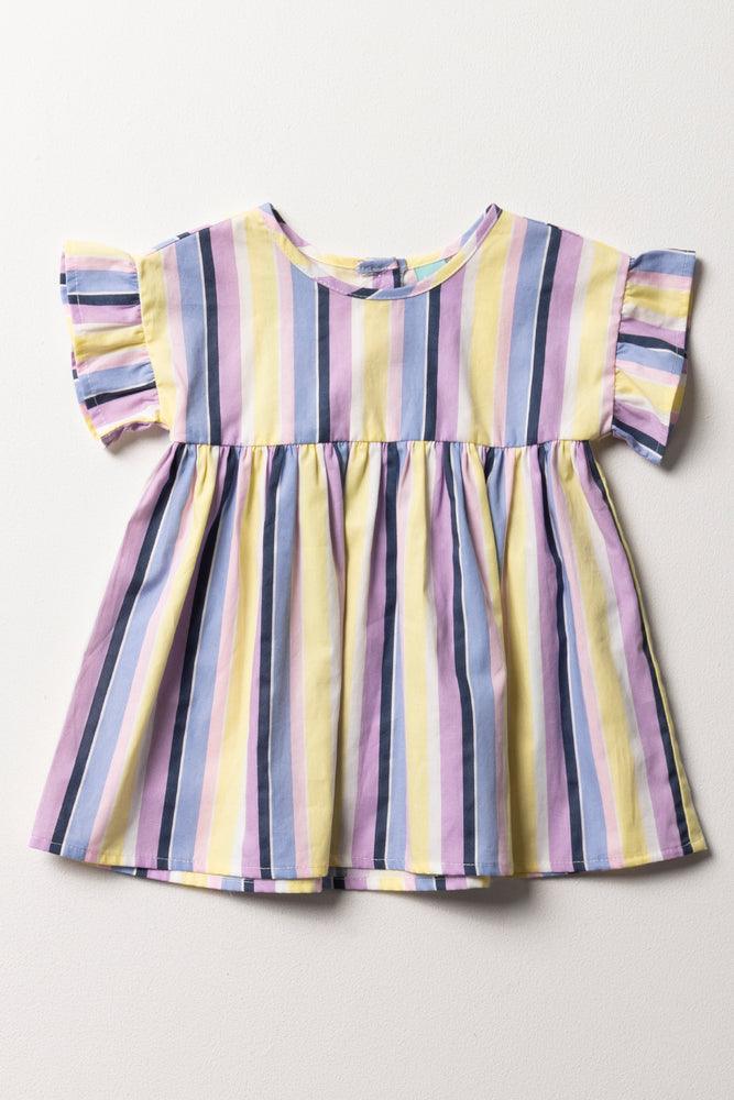 Laid-Back Elegance Stripe Dress Lilac