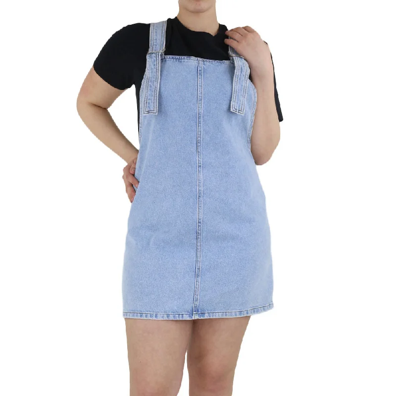 Women's Evening Garments Women's Denim Short Dress,Light Blue