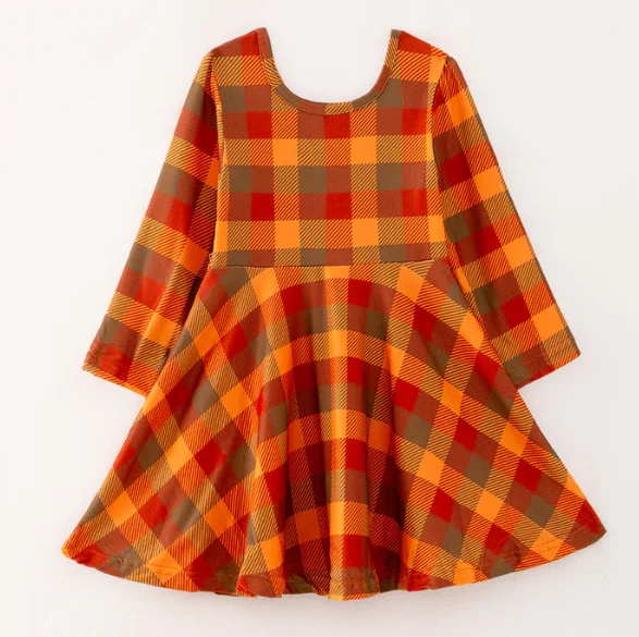 Casual Fashion Trends for Women FALL PLAID TWIRL DRESS