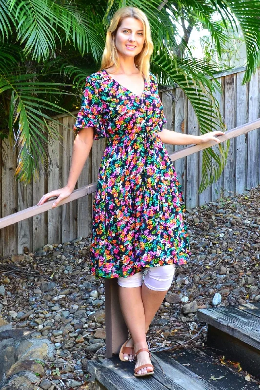 Versatile Outfits Colourful Cottage Garden Tunic Dress