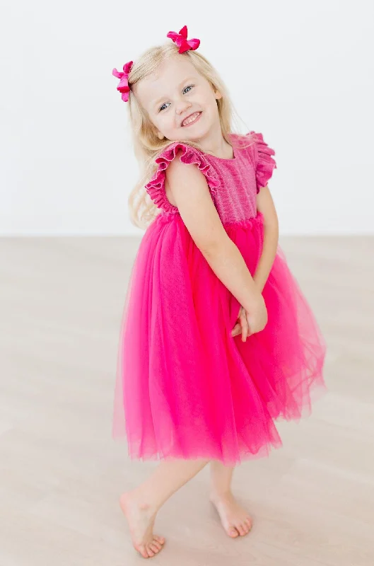 Boutique Dress Online Hot Pink Shimmer Tutu Dress