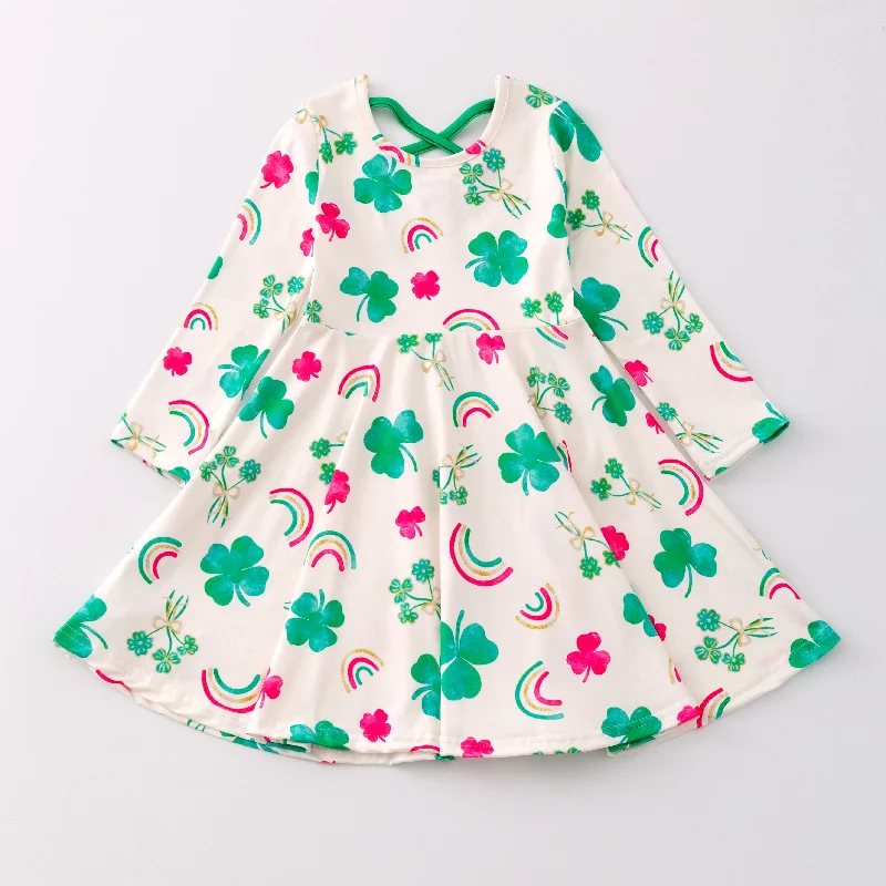 Women's Holiday Clothes SHAMROCK TWIRL DRESS