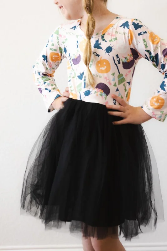 Comfortable Casual Women's Clothing Trick or Treat Tutu Dress