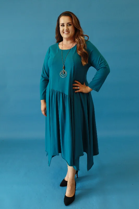 Women's Activewear Garments Pippa Dress in Teal