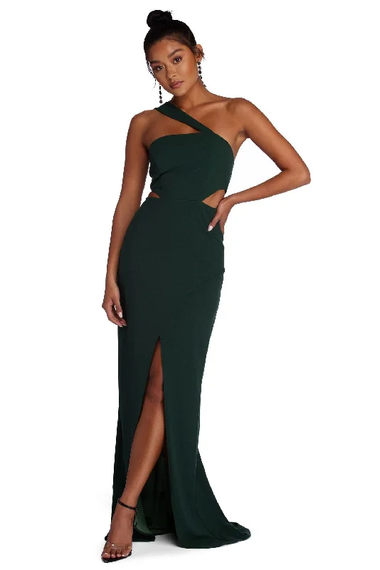 Sophisticated Style Erica Formal Stylish One Shoulder Dress