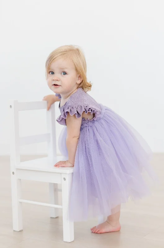 Clothes For Women Lavender Shimmer Tutu Dress