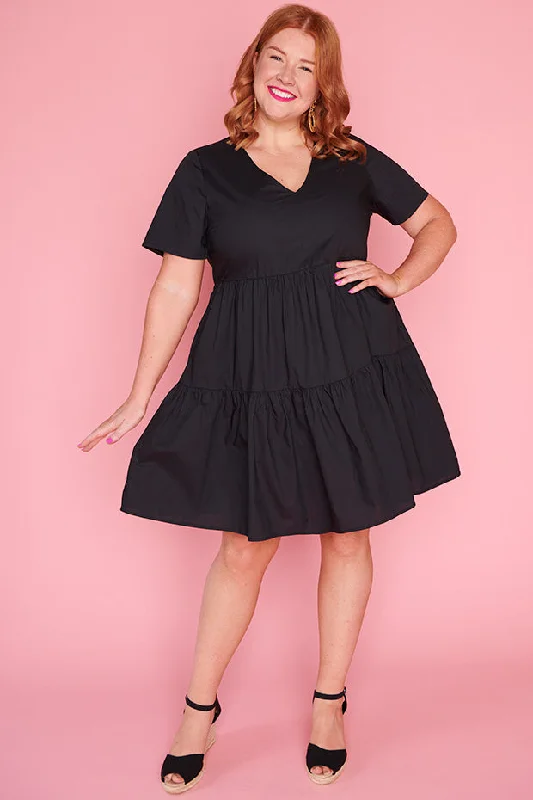 Online Boutiques Lilah Black Dress