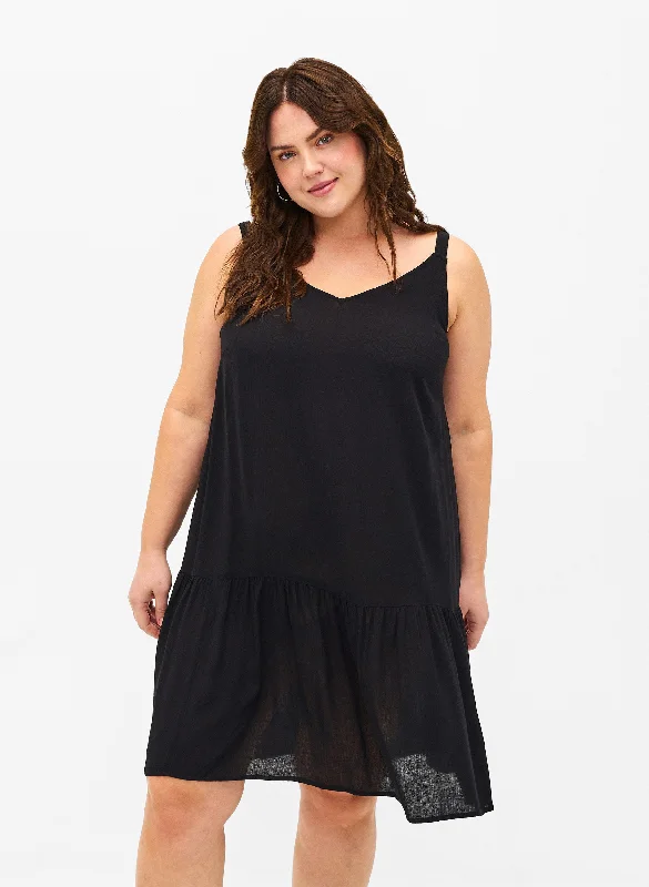 Women's Everyday Clothes Zizzi Rose Dress in Black