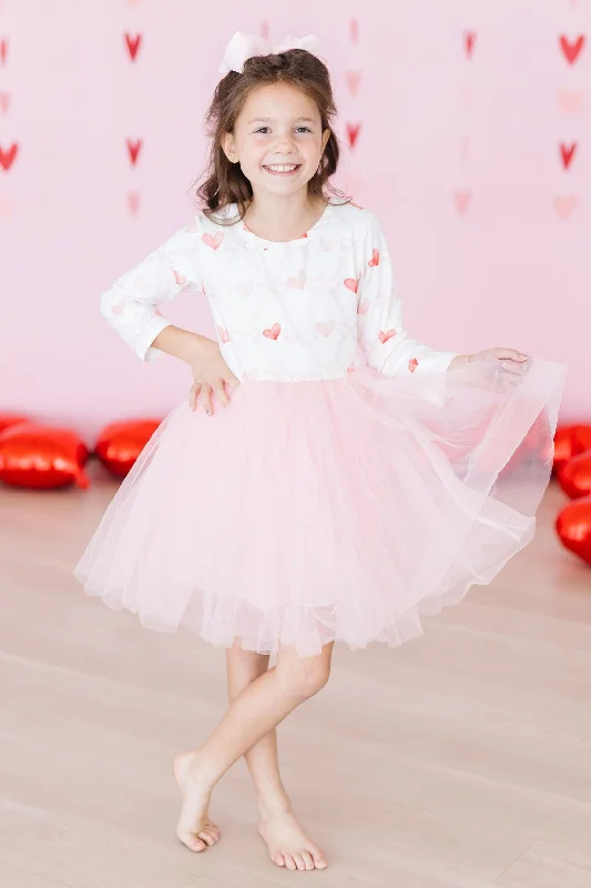 Flash Sales This Week Love is in the Air L/S Tutu Dress