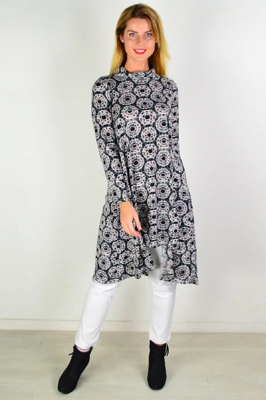 Women's Outdoor Activity Garments Fleece Spotty Tunic Dress