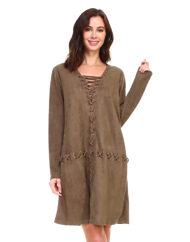 Women's Travel Garments Arica Suede Tunic Dress