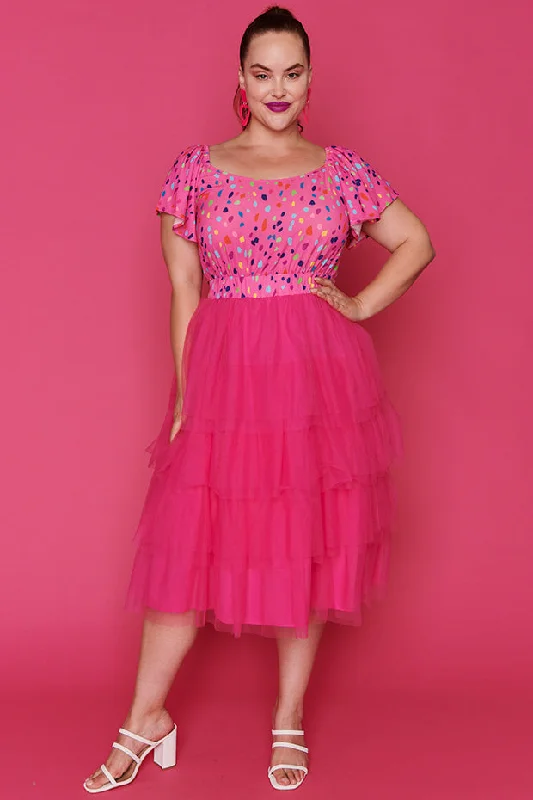 Casual Clothing For Women Aspen Pink Confetti Dress