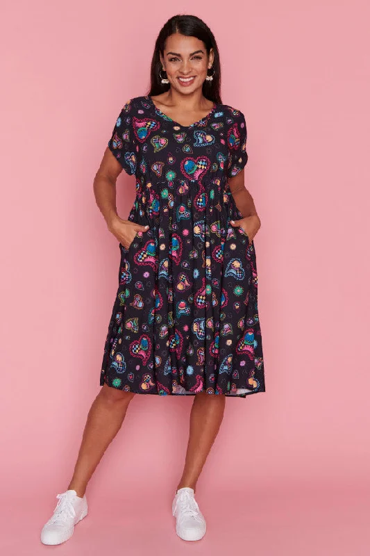 Imeless Style Savannah Paisley Hearts Dress