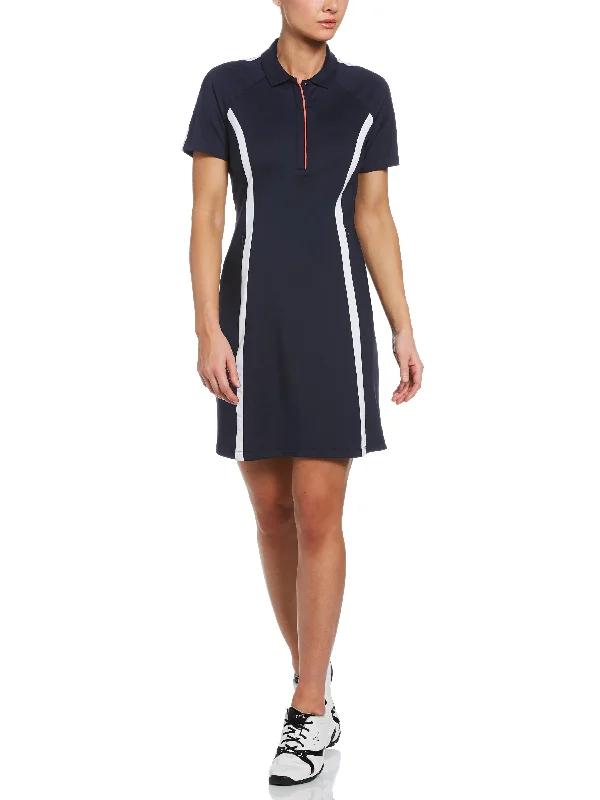 Easygoing Women's Style Womens Plus Swing Tech™ Color Block Golf Dress