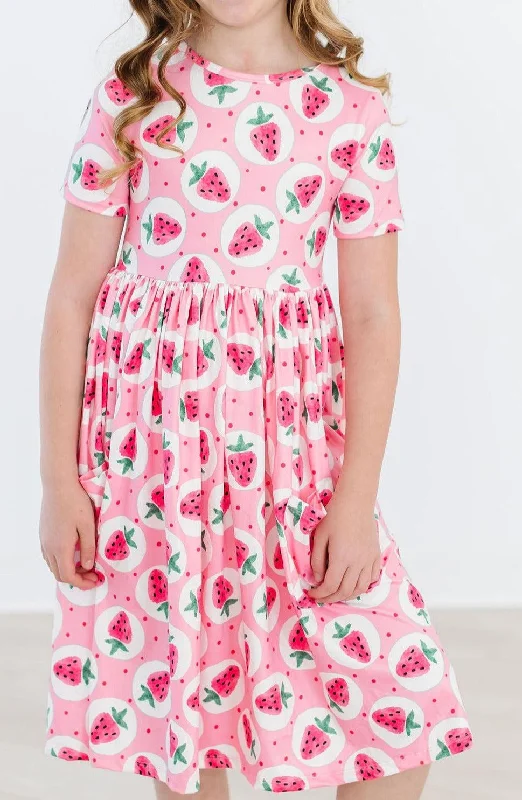 Current Trends Strawberry Fields S/S Pocket Twirl Dress