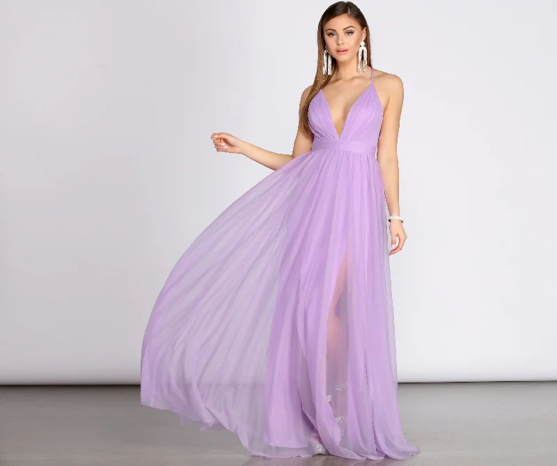 End of Season Sale Jodi Tulle Stylish A-Line Dress