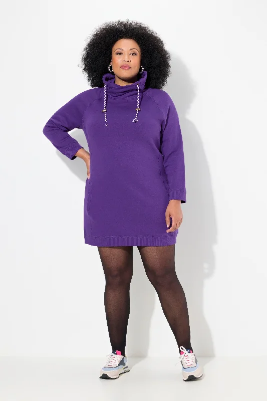 Women's Apparel And Garments Ulla Popken Sweater Dress in Purple