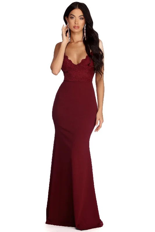 Clearance Sale Online Zuri Formal Stylish Lace Mermaid Dress