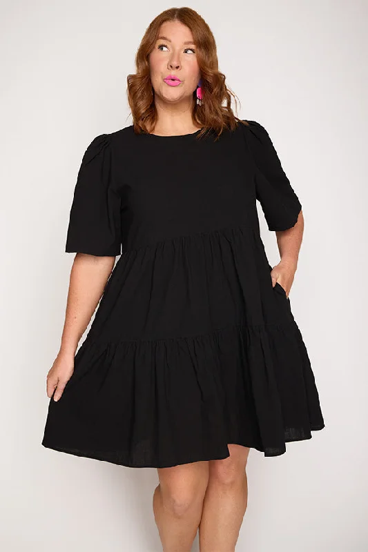 Seasonal Women's Fashion Trends Isadora Black Dress