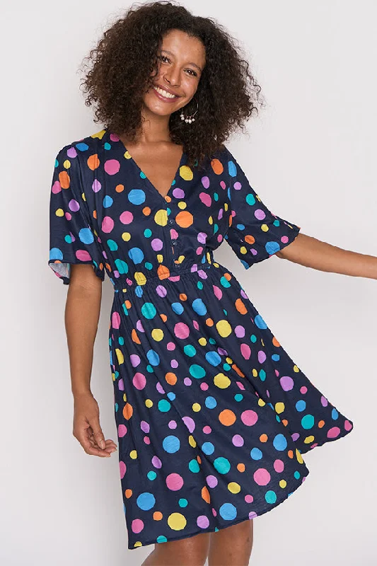 Women's Chic Outerwear Garments Alice Multi Spot Dress