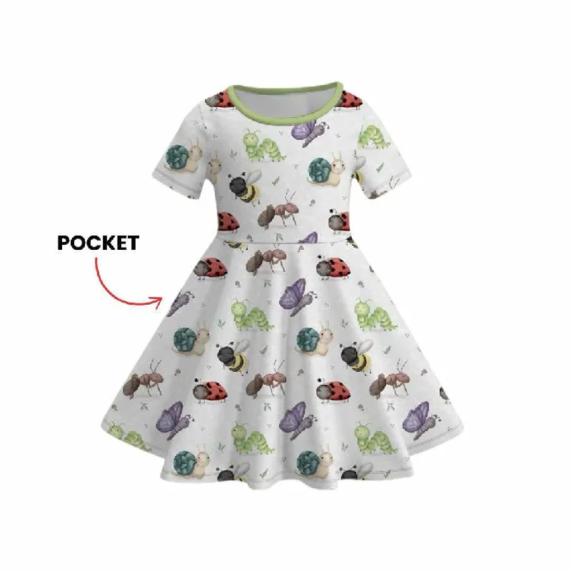 Sustainable Women's Clothes BUGS TWIRL DRESS WITH POCKETS SET - PREORDER