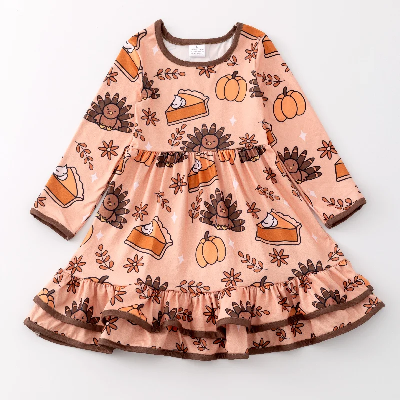 Women's Clothing For Travel THANKSGIVING TURKEY PIE DRESS