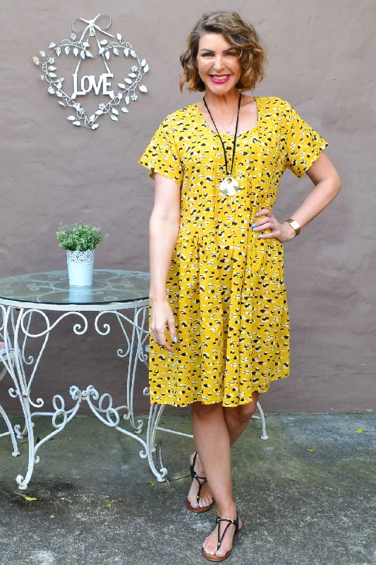 Bundle Offer Mustard Peasant Tunic Dress