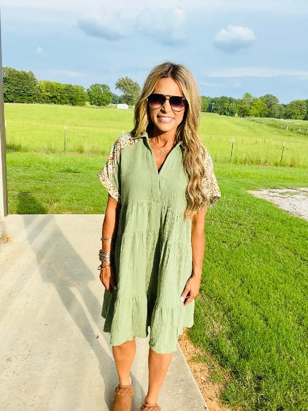 Big Sale Event CAN'T BEAT IT DRESS- GREEN