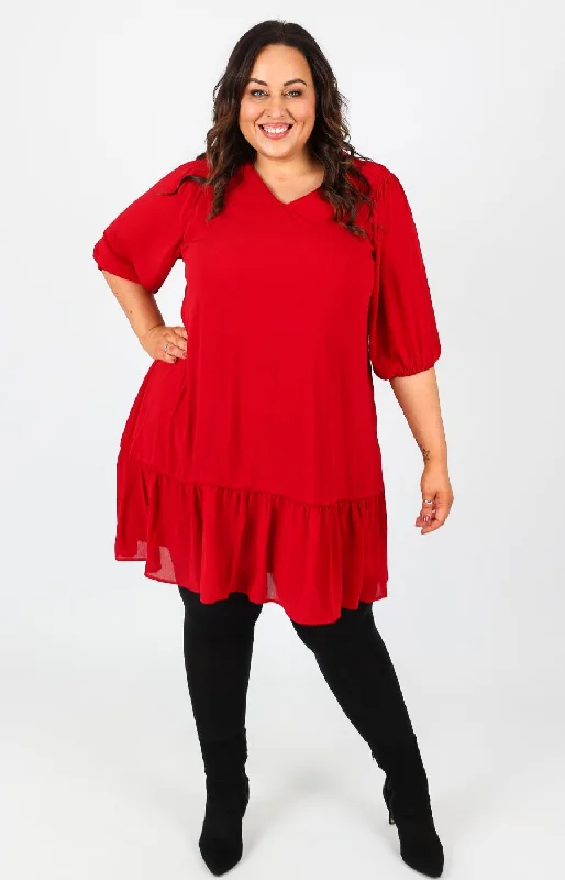 Women's Holiday Clothes Mellomi Holly Dress in Red