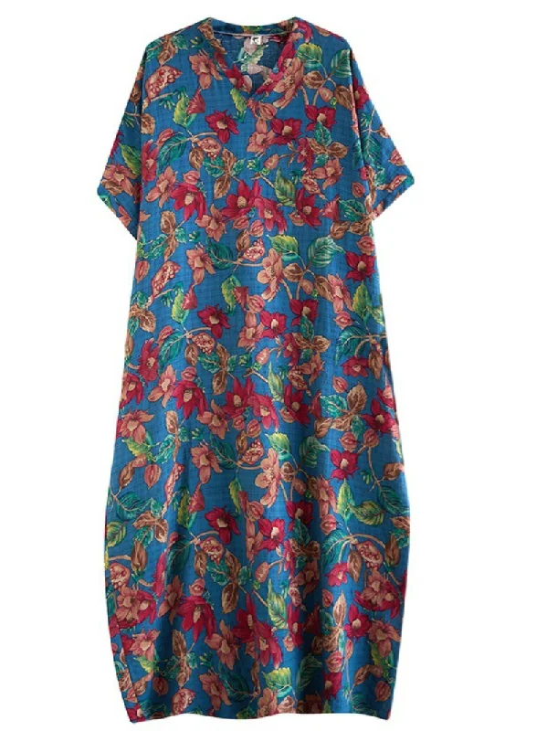 Women's Resort Garments Women's Summer Beach Wear Stylish Printed Kaftan Dress