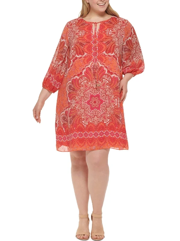 Fashion-forward Women's Clothing Women's Printed Dress,Coral